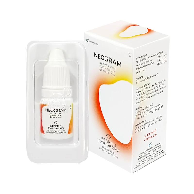 Nerogram Injection นีโอแกรม หยอดตา (Nova) Neogram 5ml - Radutit9